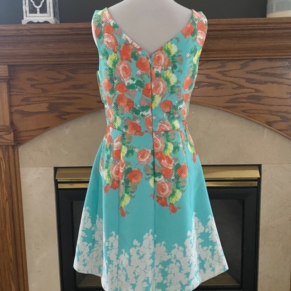 Donna Ricco Sleeveless Floral Dress Sz. 8 - Picture 6 of 14